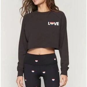 Spiritual Gangster LOVE Izzy Crop Sweatshirt
